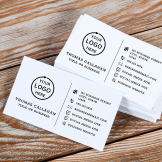 Custom logo modern minimalist social media card