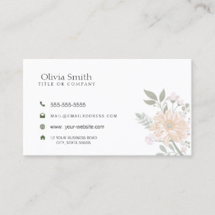 Custom logo modern minimalist social media icons  business card