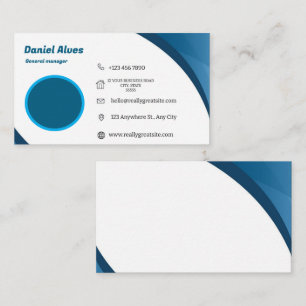 Custom logo modern minimalist social media icons business card