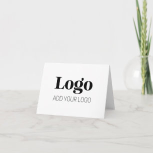 Custom Logo Modern Minimalist Thank You Card
