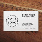 Custom logo modern minimalist white or any colour