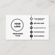 Custom logo modern social media icons 