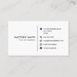 Social Media Icons Business Cards Zazzle Au