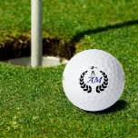 Custom Logo  monogrammed Personalised Golf Balls<br><div class="desc">Custom personalised monogrammed golf balls with logo and name initials . Great gift idea for birthdays,  Christmas or father's day.</div>