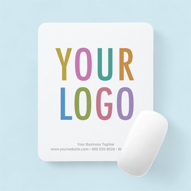 Custom Logo Mouse Pad Cloth Fabric Promotional (MISOOK White Mousepad with Logo)