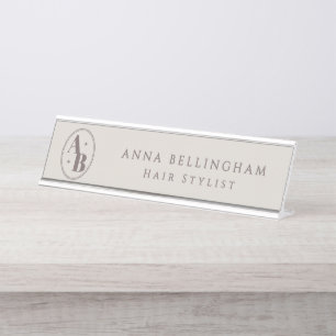 Custom Logo Mug Personalised Business Branding Desk Name Plate