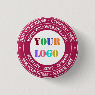 Custom Logo Name Address Website Colours Button