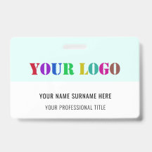 Custom Logo , Name and Title Personalised Modern -