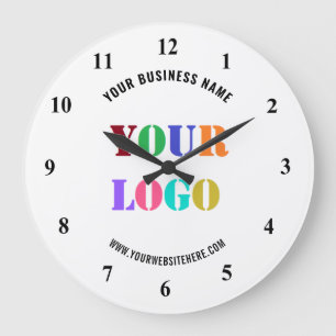 Custom Logo Name Clock Promotional Personalised 