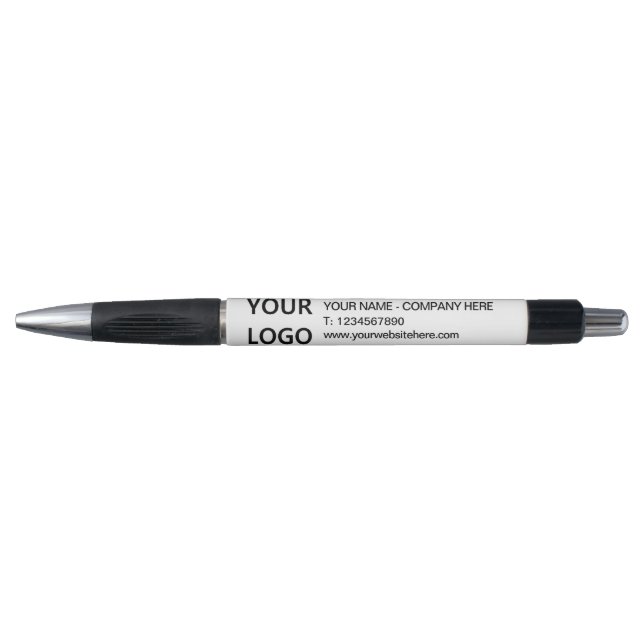 Custom Logo Name Info Business Promotional Pen (Front)