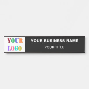 Custom Logo Name Info Colour Office Door Sign