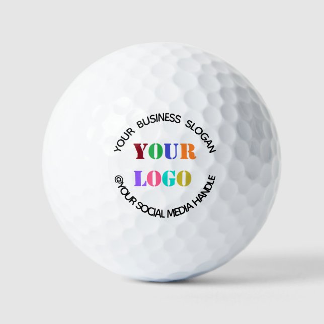Custom Logo Name Info Professional Golf Balls Gift (Front)