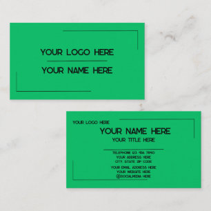 Custom Logo Name Minimalist Modern Professional Business Card