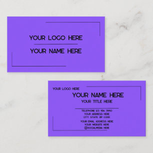 Custom Logo Name Minimalist Modern Professional Business Card