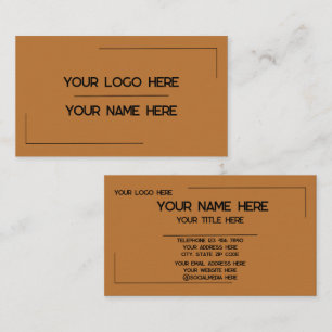 Custom Logo Name Minimalist Modern Professional Business Card