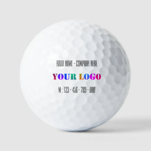 Custom Logo Name Phone Promotional Personalised Golf Balls