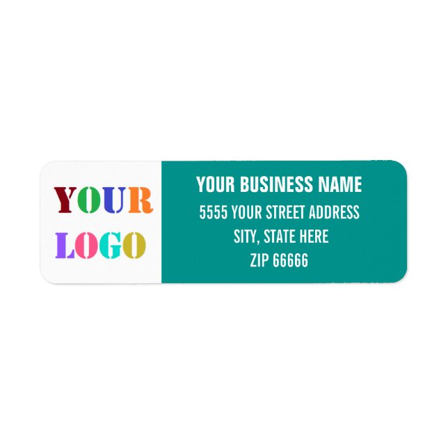 Custom Logo Name Return Address Labels (Front)