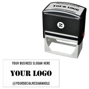 Custom Logo Name Social Media Stamp Template