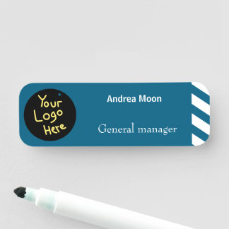 Custom logo name tag