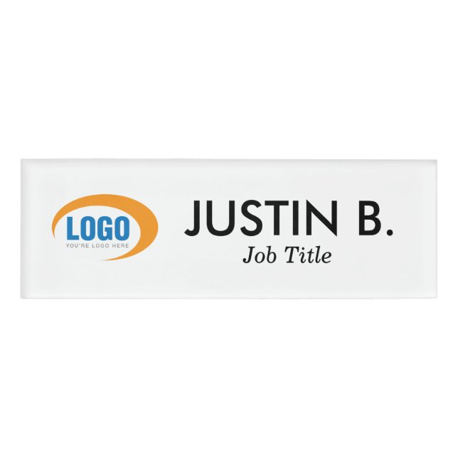 Custom Logo Name Tag (Front)
