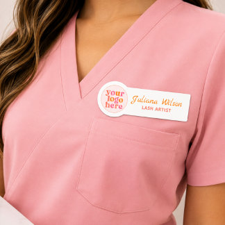 custom logo name tag badge