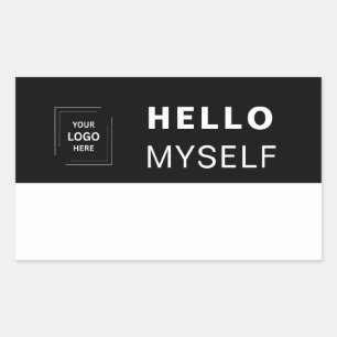 Custom Logo Name Tag Business Design