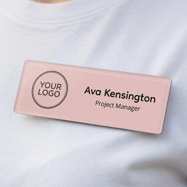 Custom Logo Name Tag | Personalised Employee Name  (Creator Uploaded)