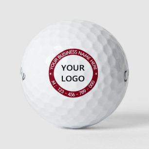Custom Logo Name Text Info Golf Balls Your Colours