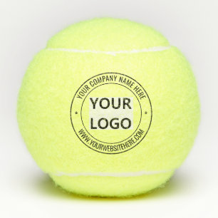 Custom Logo Name Website Branded Tennis Balls