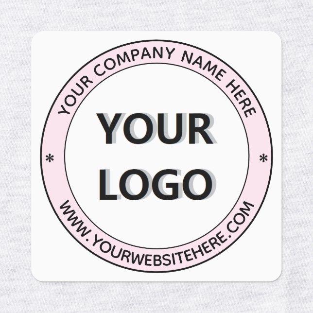 Custom Logo Name Website Business Labels Example (Design 1)