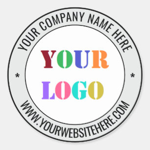 Custom Logo Name Website Business Sticker Template