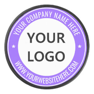 Custom Logo Name Website Colors Hockey Puck Gift
