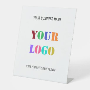 Custom Logo Name Website Colours Pedestal Sign