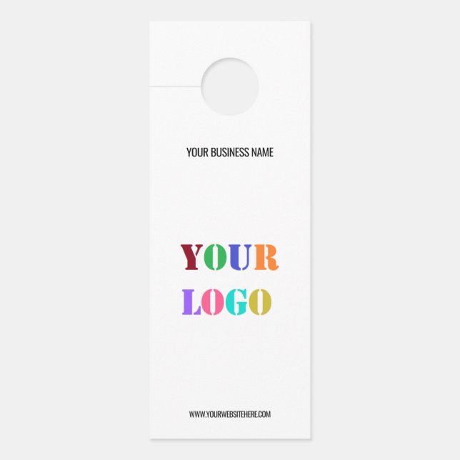 Custom Logo Name Website Personalised Door Hanger (Front)