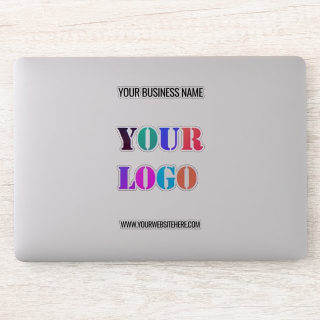 Custom Logo Name Website Personalised Sticker (Computer)