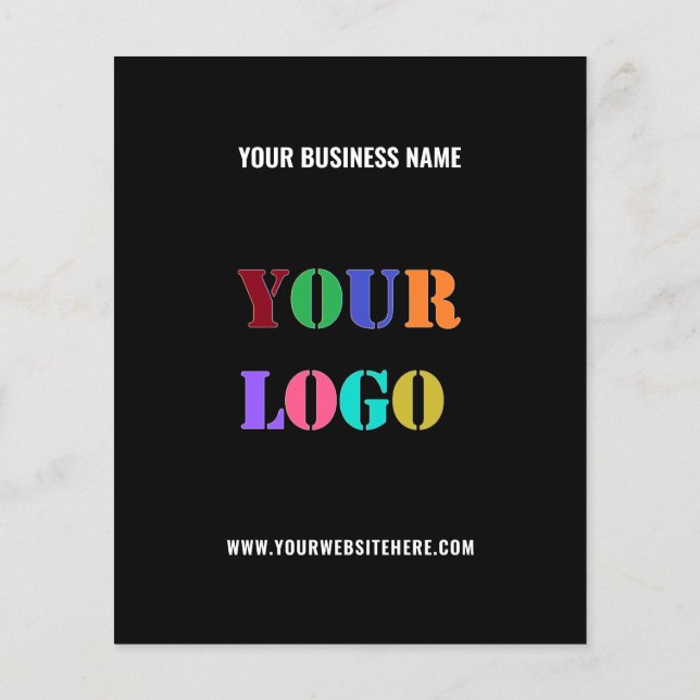 Custom Logo Name Website Promotional Company Flyer (Back)
