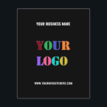 Custom Logo Name Website Promotional Company Flyer<br><div class="desc">Custom Colors and Font - Your Logo and Text Promotional Business Personalized Flyers - Add Your Logo / Image and Text / Information - Resize and move elements with Customization tool. Choose / add your favorite colors / font / size ! Please use your logo - image that does not...</div>