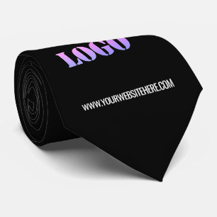 Custom Logo Name Website Promotional Neck Tie