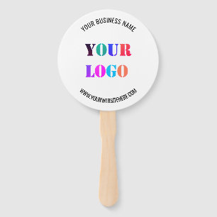 Custom Logo Name Website Promotional Personalised  Hand Fan
