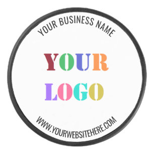 Custom Logo Name Website Promotional Personalised Hockey Puck