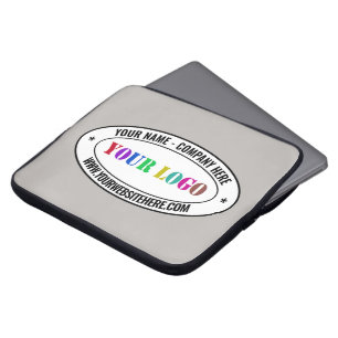 Custom Logo Name Website Promotional Personalised  Laptop Sleeve