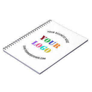 Custom Logo Name Website Promotional Personalised Notebook