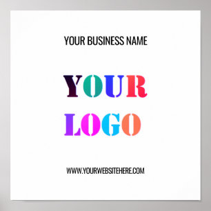 Custom Logo Name Website Promotional Personalised  Poster