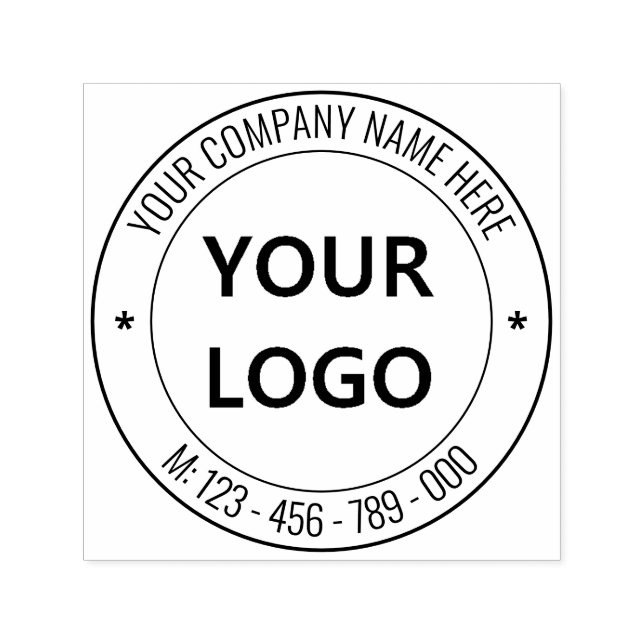 Custom Logo Name Website Stamp Business Company (Design)
