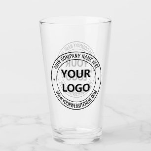 Custom Logo Name Website Stamp Promotional Glass