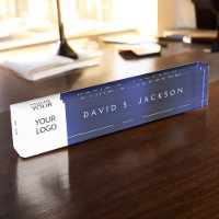 Custom Logo Navy Blue Executive Professional