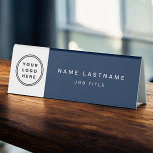 Custom Logo Navy Blue Professional