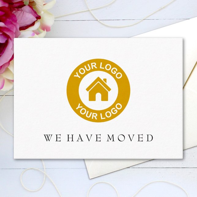 Custom Logo New Address Moving Announcement Card (Creator Uploaded)