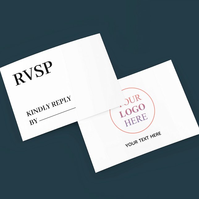Custom Logo – No Minimum Order Thank You RSVP Card (Creator Uploaded)