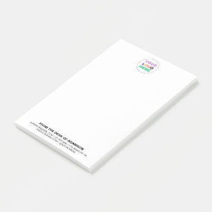 Custom Logo No Minimum   Personalised Office  Post-it Notes